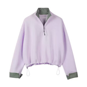 Stand Collar Half Zip Sweatshirt