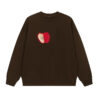 Retro Fun Apple Print Sweatshirt